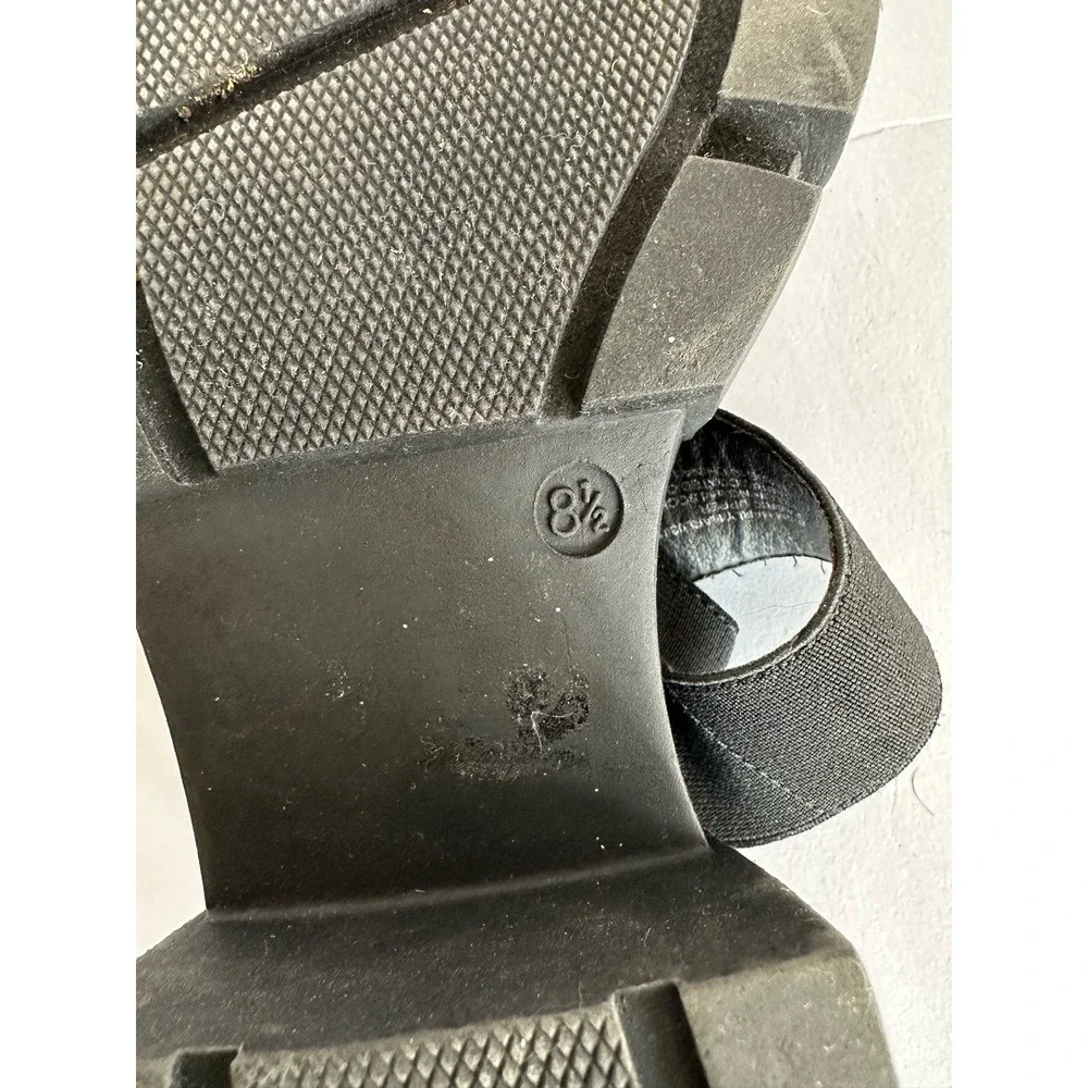 MADDEN GIRL Women's Black Chunky Lug-Sole Y2K Platform Sandals Shoes Size 8.5 - Picture 6 of 6